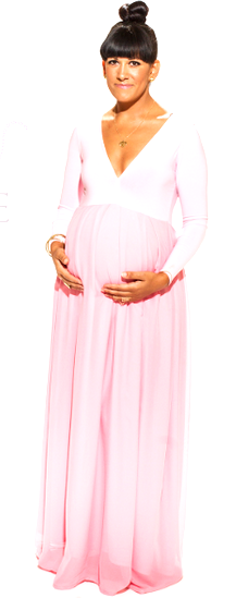 THE CANDY COUTURE MATERNITY DRESS